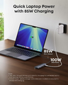 Anker hub USB-C 7w1, HDMI 4K 60Hz, czytnik SD/microSD, PD 85 W, szary