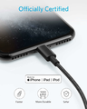 Anker kabel USB-A Lightning 2 szt. 1 m, nylon, MFi, czarny