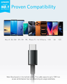 Anker Kabel USB-C nylonowy 1,8 m – zestaw 2 szt., czarny – zdjęcie 2