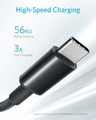 Anker Kabel USB-C nylonowy 1,8 m – zestaw 2 szt., czarny – zdjęcie 3