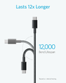 Anker Kabel USB-C nylonowy 1,8 m – zestaw 2 szt., czarny – zdjęcie 4