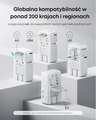 Anker Nano adapter podróżny 5w1, 4 porty USB, ponad 200 krajów, biały
