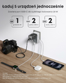 Anker Nano adapter podróżny 5w1, 4 porty USB, ponad 200 krajów, biały