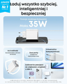 Anker Nano ładowarka USB-C 35 W z wysuwanym kablem InstaCord, czarna