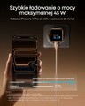 Anker Nano ładowarka USB-C 45 W GaN z wyświetlaczem, biała