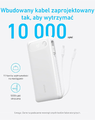 Anker powerbank 20000 mAh 87 W z wbudowanym kablem USB-C, biały – zdjęcie 5