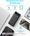 Anker powerbank 20000 mAh 87 W z wbudowanym kablem USB-C, czarny – zdjęcie 4