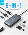 Anker PowerExpand hub USB-C 8 w 1, podwójny HDMI 4K, Ethernet – zdjęcie 2