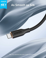 Anker PowerLine III Flow zestaw 2x kabel USB-C 240 W, silikon, 1,8 m, czarny