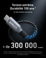 Anker Prime kabel USB-C USB-C 240 W, nylon, 1,8 m, czarny
