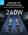 Anker Prime kabel USB-C USB-C 240 W, nylon, 90 cm, czarny