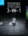 Anker Prime ładowarka sieciowa 100 W GaN, 3 porty, składana – zdjęcie 2