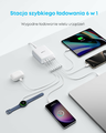 Anker stacja ładująca 6 portów 112 W – 3× USB-C, 3× USB-A, biała
