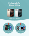 Anker Ultra etui iPhone 16 Pro, magnetyczne, uchwyt 360, różowe złoto