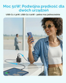 Anker Zolo ładowarka sieciowa 50 W – 2× USB-C + 2× USB-A, czarna