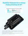 Anker Zolo powerbank 10000 mAh 35 W, dwa kable USB-C, czarny