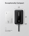 Anker Zolo powerbank 10000 mAh z kablem USB-C, 30 W, biały
