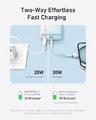 Anker Zolo powerbank 10000 mAh z kablem USB-C, 30 W, biały