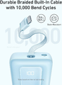 Anker Zolo powerbank 10000 mAh z kablem USB-C, 30 W, niebieski