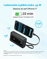 Anker Zolo Powerbank 20000 mAh 45 W – z wbudowanymi kablami, biały – zdjęcie 4