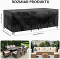 AOOWU Pokrowiec na meble ogrodowe 150x90x75 cm, wodoszczelny – zdjęcie 2