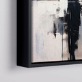 Artnova rama pływająca na płótno 50 x 70 cm – drewniana, czarna, z zestawem do zawieszenia