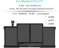 Bateria do Apple MacBook Air 13' A1369 A1496 A1405 A1377 A1466 6700mAh 7,3V 50Wh widok kompatybilności.