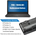 Bateria do PI06 PI06XL do HP Pavilion 15 17 Envy 15 17 M7 4200mAh 10.8V widok zastosowania.