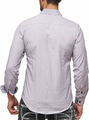 Baxboy B-44 koszula męska elegancka slim fit – łatwa w prasowaniu, szara