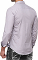 Baxboy B-44 koszula męska elegancka slim fit – łatwa w prasowaniu, szara