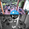 Bezprzewodowa kamera IP SV3C SV-B01W-1080P-HX 1080P SD IP66 widok nocnej wizji.
