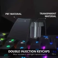 Bezprzewodowa podświetlana klawiatura mechaniczna Kemove DK61 widok cechy