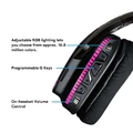 Bezprzewodowe słuchawki gamingowe Logitech G933 Artemis Spectrum RGB 7.1 widok z opisu przycisków