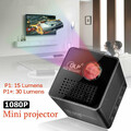 Bezprzewodowy mini projektor DLP UNIC P1 LED WiFi 1080P widok lumenów
