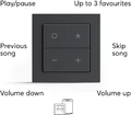 Bezprzewodowy przełącznik inteligentnego domu Nuimo Click Sonos Philips Hue BT EnOcean czarny widok legendy