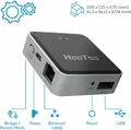 Bezprzewodowy router podróżny HooToo HT-TM02 USB 2,4GHz widok legendy 