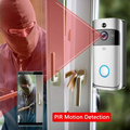 Bezprzewodowy wideodomofon domofon Katerk WiFi IP65 PIR widok detekcji ruchu.