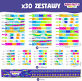 BONNYCO - 30 bransoletek Pop It z breloczkami na przyjęcie dla dzieci
