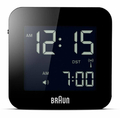 Budzik sterowany radiowo Braun BNC008BK-RC DCF77 widok z przodu