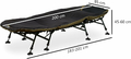 CampFeuer łóżko karpiowe XXL 210 x 85 cm – składane łóżko wędkarskie z 8 nogami