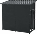 casa.pro 145x143x70 cm – stojak na drewno opałowe z dachem – zdjęcie 2