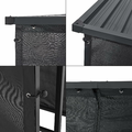 casa.pro 145x143x70 cm – stojak na drewno opałowe z dachem – zdjęcie 7