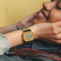 Casio A168WG-9EF Vintage - zegarek unisex cyfrowy, złoty