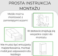 CDF Malwa SS 90 – szafa 2-drzwiowa z szufladami TIP-ON, biała, 90 cm – zdjęcie 7