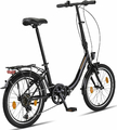 Chillaxx Urban 20 cali - rower składany, 6 biegów Shimano, czarny – zdjęcie 3