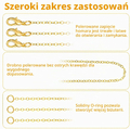 COMNICO łańcuszek jubilerski ze stali nierdzewnej 1,5 mm na szpuli – złoty