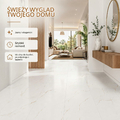 CYEER Panele winylowe samoprzylepne 3,6 m2, biały marmur 30x30 cm – zdjęcie 6