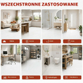 CYEER Panele winylowe samoprzylepne 3,6 m2, biały marmur 30x30 cm – zdjęcie 7