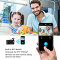 Cyfrowa kamera WiFi 24Mpx 2.7K Ultra HD widok z telefonem