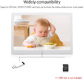 Cyfrowa ramka na zdjęcia 15.4'' HD Zegar Kalendarz widok z kartą sd